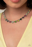 Kaleidoscope Charm - Multi Necklace - Paparazzi Accessories Necklace Bedazzle Me Pretty Mobile Fashion Boutique