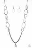 Kaleidoscope Coasts - Black Lanyard - Paparazzi Accessories Lanyard Bedazzle Me Pretty Mobile Fashion Boutique