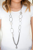 Kaleidoscope Coasts - Black Lanyard - Paparazzi Accessories Lanyard Bedazzle Me Pretty Mobile Fashion Boutique
