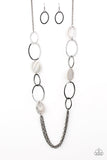 Kaleidoscope Coasts - Black Necklace - Paparazzi Accessories Necklace Bedazzle Me Pretty Mobile Fashion Boutique