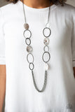 Kaleidoscope Coasts - Black Necklace - Paparazzi Accessories Necklace Bedazzle Me Pretty Mobile Fashion Boutique
