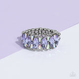 Kaleidoscopic Knockout - Purple Ring - Paparazzi Accessories Ring Bedazzle Me Pretty Mobile Fashion Boutique