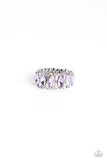 Kaleidoscopic Knockout - Purple Ring - Paparazzi Accessories Ring Bedazzle Me Pretty Mobile Fashion Boutique