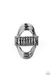 Keep An Open Mind - Black Ring - Paparazzi Accessories Ring Bedazzle Me Pretty Mobile Fashion Boutique