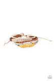 Keep At ROAM Temperature - Yellow Bracelet - Paparazzi Accessories Bracelet Bedazzle Me Pretty Mobile Fashion Boutique