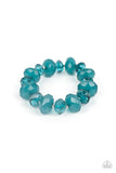 Keep GLOWING Forward - Blue Bracelet - Paparazzi Accessories Bracelet Bedazzle Me Pretty Mobile Fashion Boutique