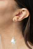 Keep Them In Suspense - Gold Post Earrings - Paparazzi Accessories Post Earrings Bedazzle Me Pretty Mobile Fashion Boutique