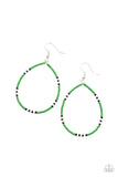 Keep Up The Good BEADWORK - Green Earrings - Paparazzi Accessories Earrings Bedazzle Me Pretty Mobile Fashion Boutique