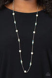 Keep Your Eye on the BALLROOM - Blue Necklace - Paparazzi Accessories Necklace Bedazzle Me Pretty Mobile Fashion Boutique