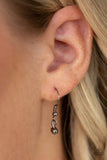 Keep Your Eye On The Pendulum - Black Necklace - Paparazzi Accessories Necklace Bedazzle Me Pretty Mobile Fashion Boutique
