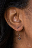 Keep Your Eye On The Pendulum - Silver Necklace - Paparazzi Accessories Necklace Bedazzle Me Pretty Mobile Fashion Boutique