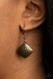 Keeping It RELIC - Brass Necklace - Paparazzi Accessories Necklace Bedazzle Me Pretty Mobile Fashion Boutique