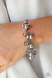 Kensington Kiss - Silver Bracelet - Paparazzi Accessories Bracelet Bedazzle Me Pretty Mobile Fashion Boutique