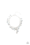Kensington Kiss - Silver Bracelet - Paparazzi Accessories Bracelet Bedazzle Me Pretty Mobile Fashion Boutique