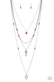 Key Keynote - Pink Lanyard - Paparazzi Accessories Lanyard Bedazzle Me Pretty Mobile Fashion Boutique
