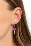 Key Performance - Purple Earrings - Paparazzi Accessories Earrings Bedazzle Me Pretty Mobile Fashion Boutique