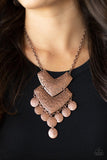 Keys to the ANIMAL Kingdom - Copper Necklace - Paparazzi Accessories Necklace Bedazzle Me Pretty Mobile Fashion Boutique