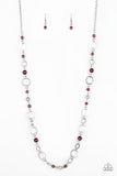 Kid In A Candy Shop - Purple Necklace - Paparazzi Accessories Necklace Bedazzle Me Pretty Mobile Fashion Boutique