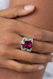 Kinda a Big Deal - Pink Ring - Paparazzi Accessories Ring Bedazzle Me Pretty Mobile Fashion Boutique