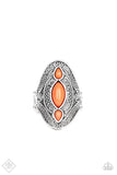 Kindred Spirit - Orange Ring - Paparazzi Accessories Bedazzle Me Pretty Mobile Fashion Boutique