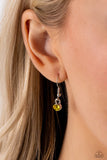 KISS the Mark - Yellow Necklace - Paparazzi Accessories Necklace Bedazzle Me Pretty Mobile Fashion Boutique