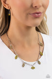 KISS the Mark - Yellow Necklace - Paparazzi Accessories Necklace Bedazzle Me Pretty Mobile Fashion Boutique