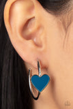 Kiss Up - Blue Earrings - Paparazzi Accessories Earrings Bedazzle Me Pretty Mobile Fashion Boutique