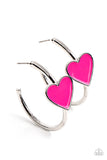 Kiss Up - Pink Earrings - Paparazzi Accessories Earrings Bedazzle Me Pretty Mobile Fashion Boutique