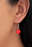 Kite Flight - Red Necklace - Paparazzi Accessories Necklace Bedazzle Me Pretty Mobile Fashion Boutique