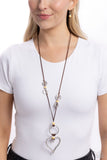 KNOT Over Yet - Yellow Necklace - Paparazzi Accessories Necklace Bedazzle Me Pretty Mobile Fashion Boutique