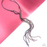 Knotted Karma - Silver Necklace - Paparazzi Accessories Necklace Bedazzle Me Pretty Mobile Fashion Boutique