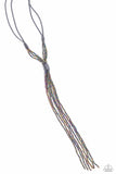Knotted Karma - Silver Necklace - Paparazzi Accessories Necklace Bedazzle Me Pretty Mobile Fashion Boutique