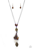 Knotted Keepsake - Purple Necklace - Paparazzi Accessories Necklace Bedazzle Me Pretty Mobile Fashion Boutique