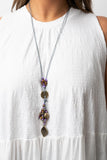 Knotted Keepsake - Purple Necklace - Paparazzi Accessories Necklace Bedazzle Me Pretty Mobile Fashion Boutique