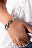 Knotted Kingdom - Green Bracelet - Paparazzi Accessories Bracelet Bedazzle Me Pretty Mobile Fashion Boutique