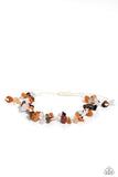Knotted Kingdom - Orange Bracelet - Paparazzi Accessories Bracelet Bedazzle Me Pretty Mobile Fashion Boutique
