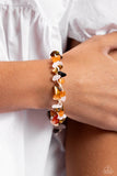 Knotted Kingdom - Orange Bracelet - Paparazzi Accessories Bracelet Bedazzle Me Pretty Mobile Fashion Boutique