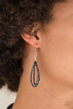 Knotted Knockout - Blue Necklace - Paparazzi Accessories Necklace Bedazzle Me Pretty Mobile Fashion Boutique