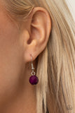 Lady of the POWERHOUSE - Purple Necklace - Paparazzi Accessories Necklace Bedazzle Me Pretty Mobile Fashion Boutique