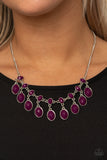 Lady of the POWERHOUSE - Purple Necklace - Paparazzi Accessories Necklace Bedazzle Me Pretty Mobile Fashion Boutique