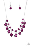 Lady of the POWERHOUSE - Purple Necklace - Paparazzi Accessories Necklace Bedazzle Me Pretty Mobile Fashion Boutique