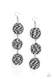 Laguna Lanterns - Black Earrings - Paparazzi Accessories Earrings Bedazzle Me Pretty Mobile Fashion Boutique