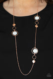Laguna Lounge - Copper Necklace - Paparazzi Accessories Necklace Bedazzle Me Pretty Mobile Fashion Boutique