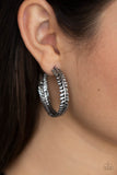Laurel Gardens - Silver Earrings - Paparazzi Accessories Earrings Bedazzle Me Pretty Mobile Fashion Boutique