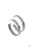Laurel Gardens - Silver Earrings - Paparazzi Accessories Earrings Bedazzle Me Pretty Mobile Fashion Boutique