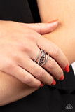 Lavishly Luminary - Silver Ring - Paparazzi Accessories Ring Bedazzle Me Pretty Mobile Fashion Boutique