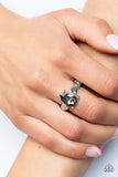 Law of Attraction - Silver Ring - Paparazzi Accessories Ring Bedazzle Me Pretty Mobile Fashion Boutique