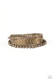 LAYER It On Me - Brass Bracelet - Paparazzi Accessories Bracelet Bedazzle Me Pretty Mobile Fashion Boutique