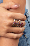 Layer On The Luster - Pink Ring - Paparazzi Accessories Ring Bedazzle Me Pretty Mobile Fashion Boutique
