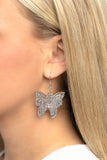 Layered Launch - Pink Earrings - Paparazzi Accessories Earrings Bedazzle Me Pretty Mobile Fashion Boutique